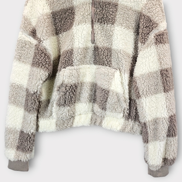 Hippie Rose Sherpa Quarter-Zip Long-Sleeve Top - Picture 4 of 15